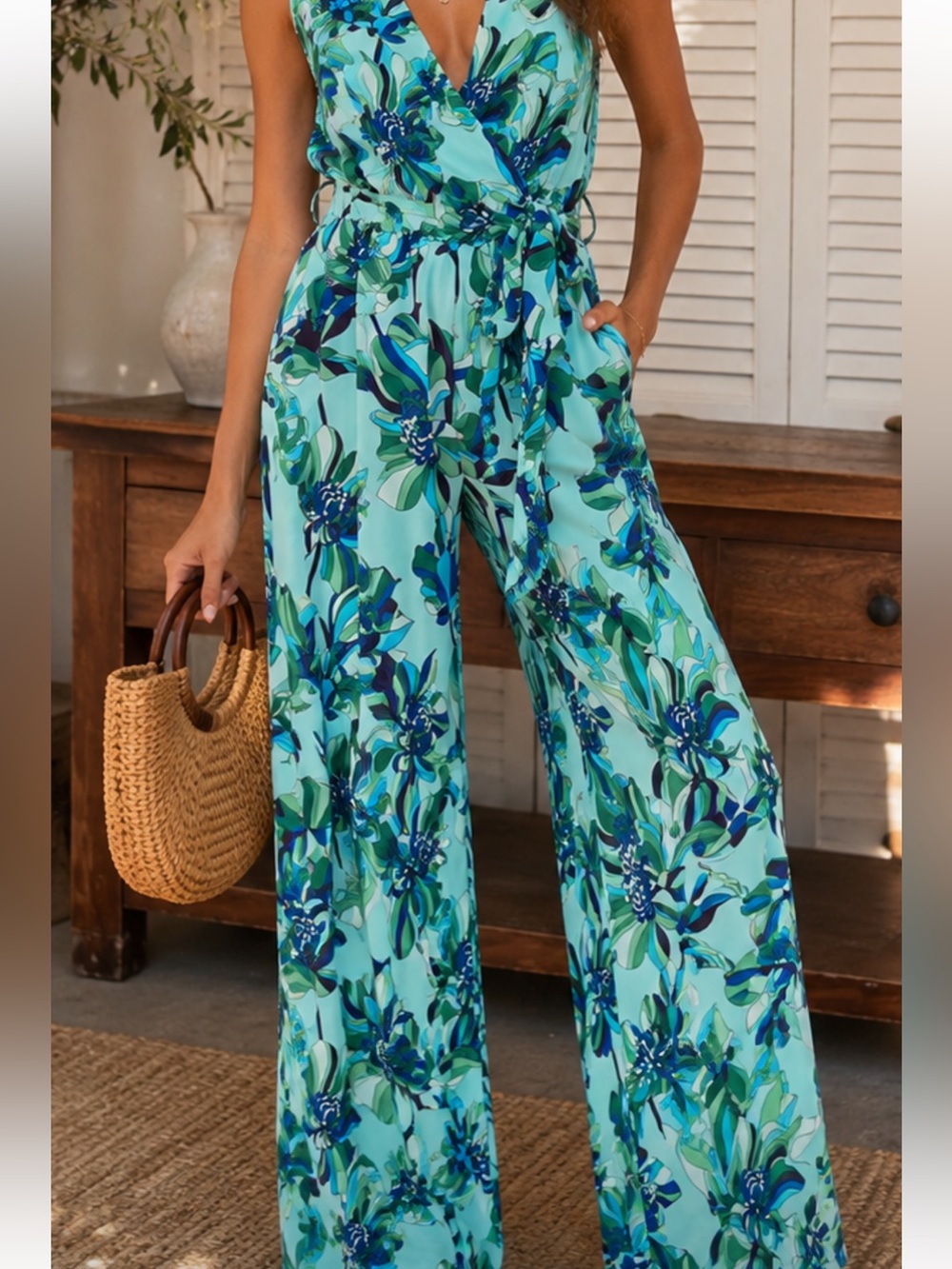 Wide Leg Jumpsuit by Bagdley Mischka, Size S